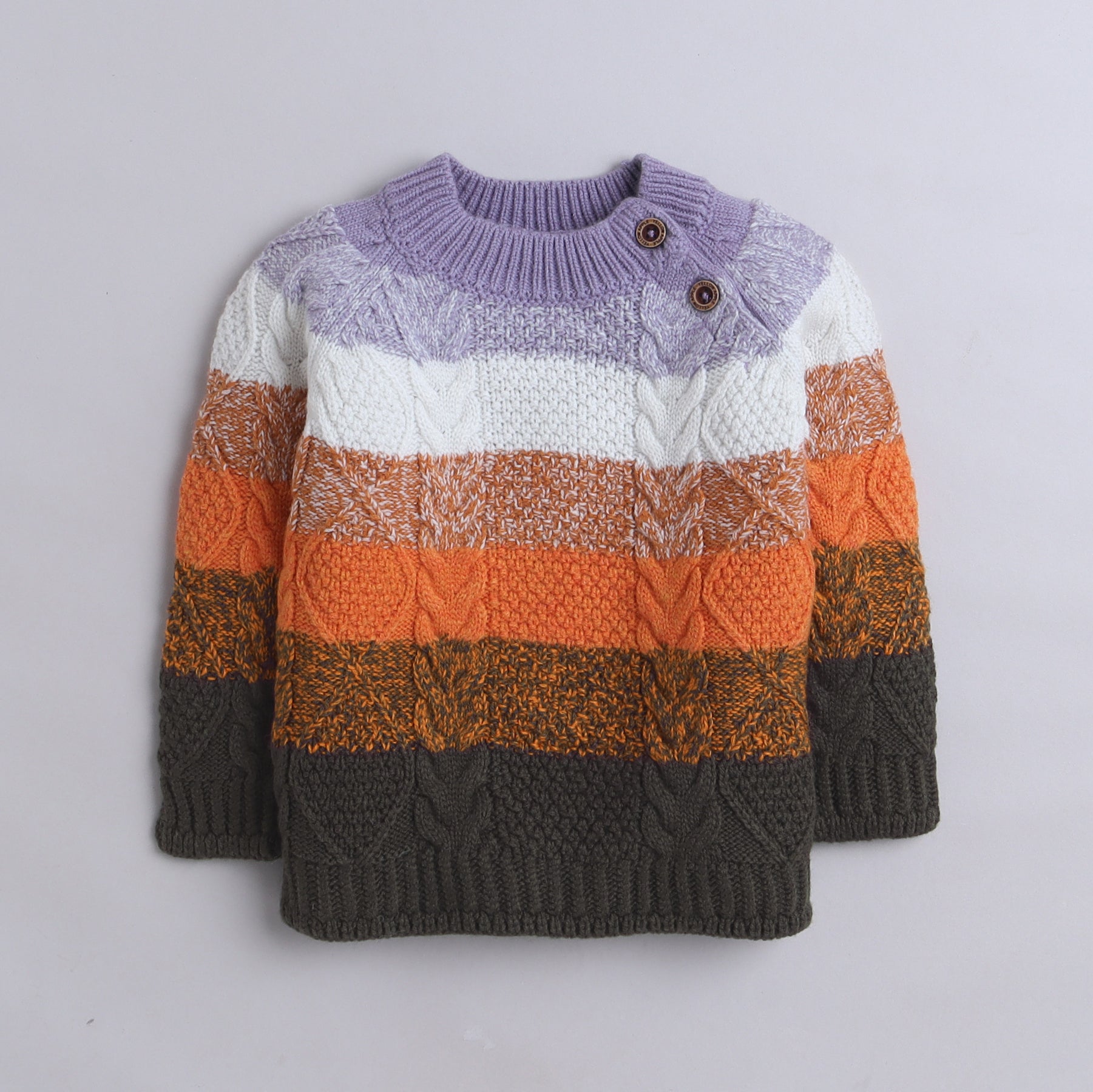 Boys Knitted Winter Sweater | Soft Full-Sleeve Pullover with Premium Pattern
