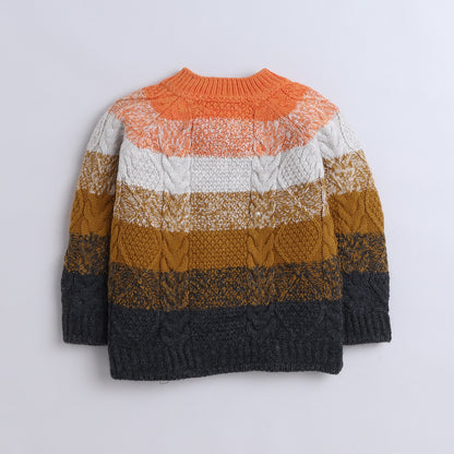 Yellow Apple- Boys Knitted Winter Sweater | Soft Full-Sleeve Pullover with Premium Pattern