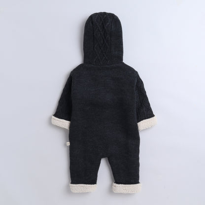 Yellow Apple Rompers/Hoodie/Sweater/Sleepsuits/Jumpsuit/Night Suits for Baby Boys & Girls, Infants, New Borns with Inner Fur Fleece