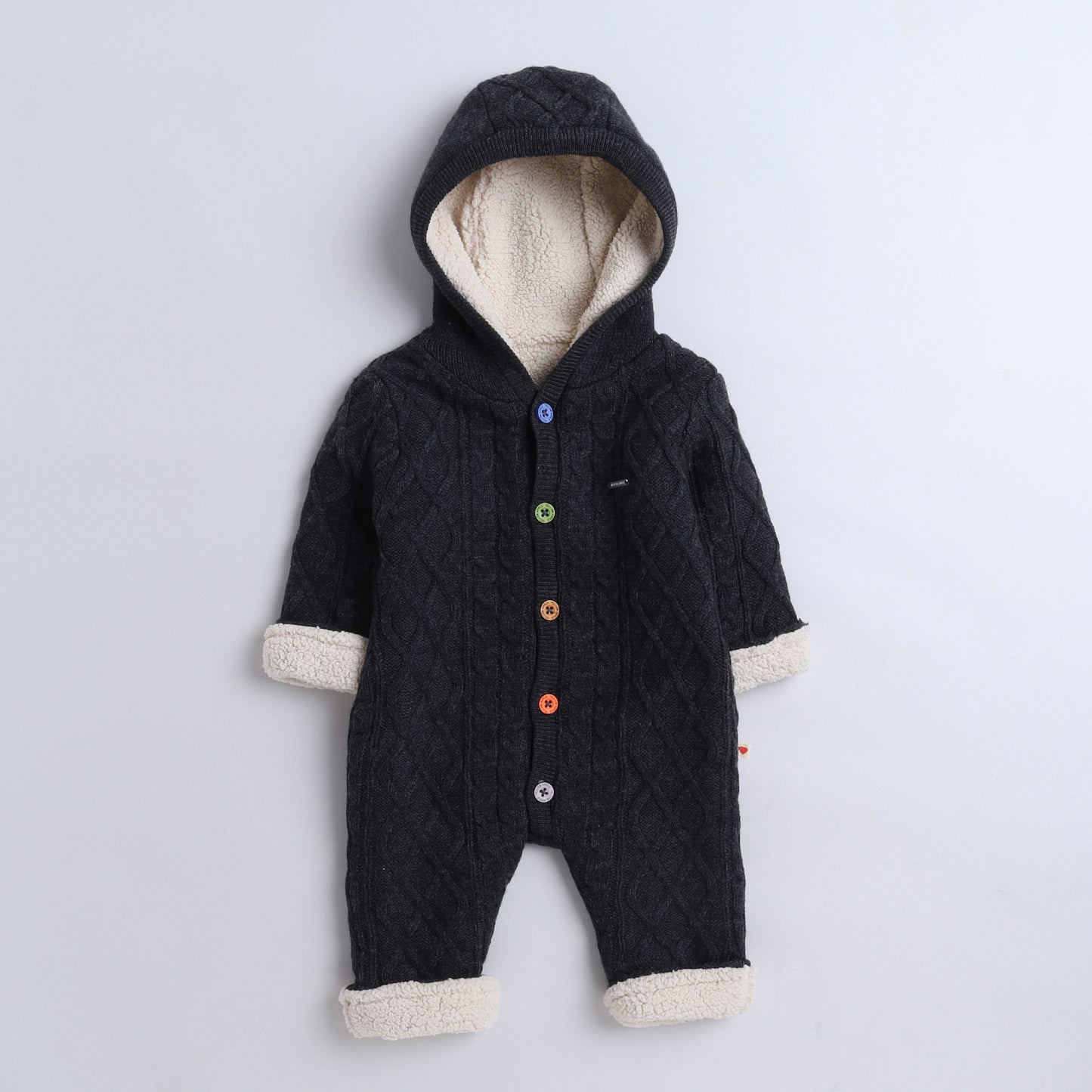 Yellow Apple Rompers/Hoodie/Sweater/Sleepsuits/Jumpsuit/Night Suits for Baby Boys & Girls, Infants, New Borns with Inner Fur Fleece