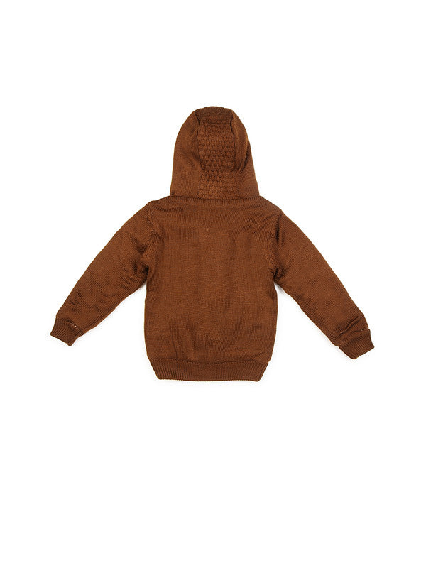 Boys Full Sleeve Self Design Sweatshirt