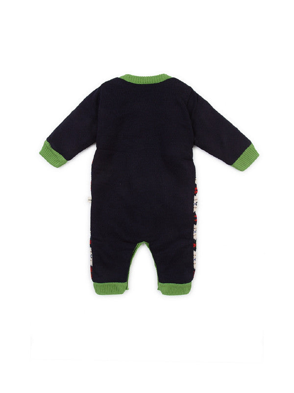 Unisex Baby Romper Casual Self Design Wool Blend for winters