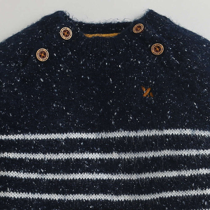 Cozy Woolen Warm Sweater Full Sleeve with Round Neck for Boys