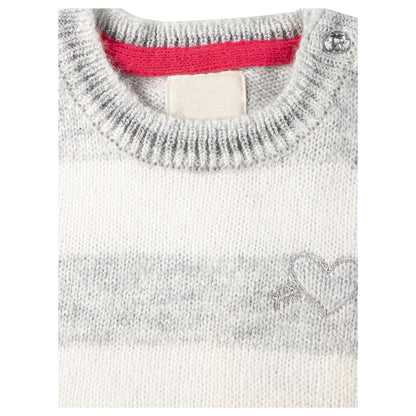 Baby Color Beautiful White and Grey Sweater.