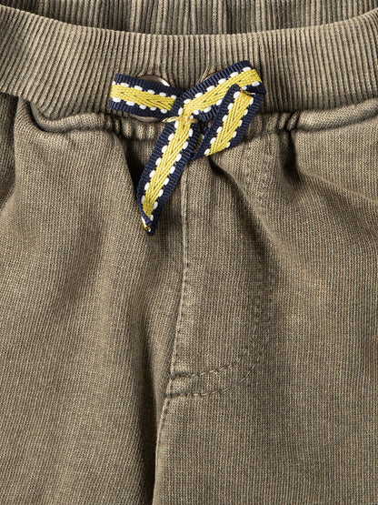 Yellow Apple-Kids' Cargo Jogger Pants with Drawstring Waist and Side Pockets