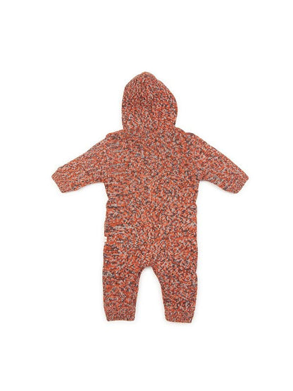 Woolen Romper For Babies Star Print With Hoody