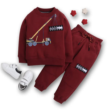 Track Suit for Boys with Inner Fleece