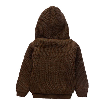 Kids Woolen Warm Hoody with Inner Fleece for Boys