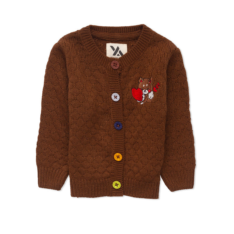 Baby Boys 2-Piece Knit Clothing Set | Soft Warm Button Cardigan & Striped Knit Pants | Cozy Winter Outfit for Babies