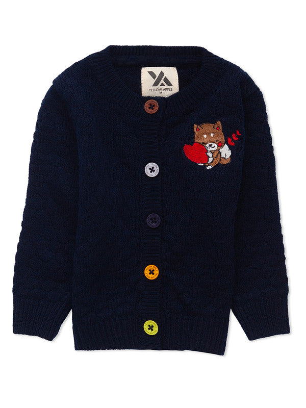 Baby Boys 2-Piece Knit Clothing Set | Soft Warm Button Cardigan & Striped Knit Pants | Cozy Winter Outfit for Babies