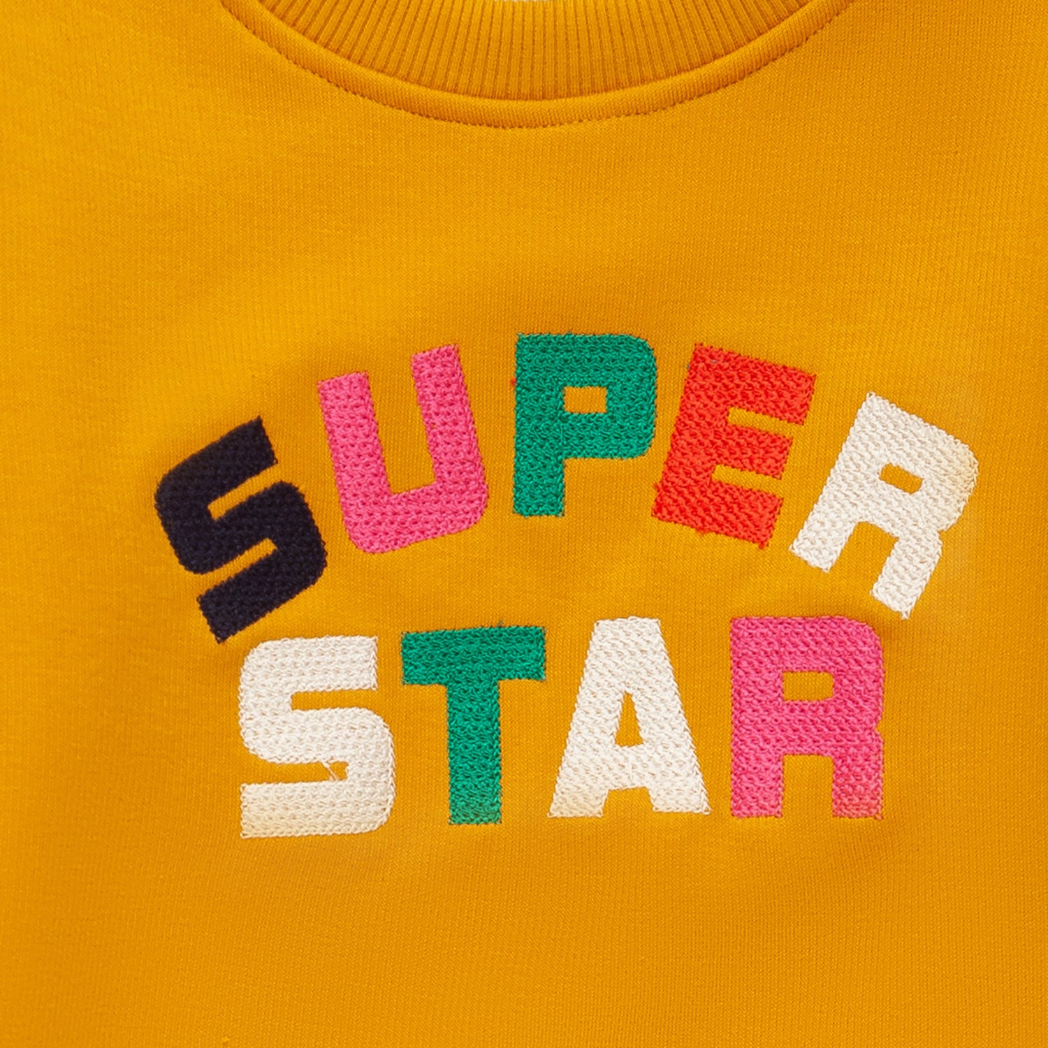 Kids "Super Star" Sweatshirt | Soft Cotton Long Sleeve Crew Neck Pullover