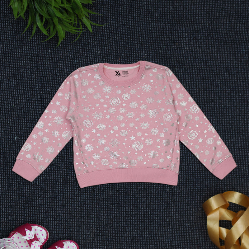 Beautiful Pink Color Woolen Warm Sweater Full Sleeve for Girls