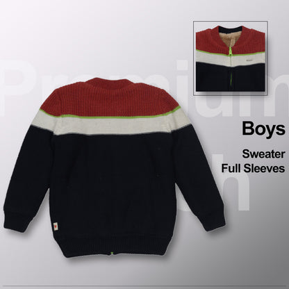 Baby Boys Full Sleeve Self Design Sweatshirt