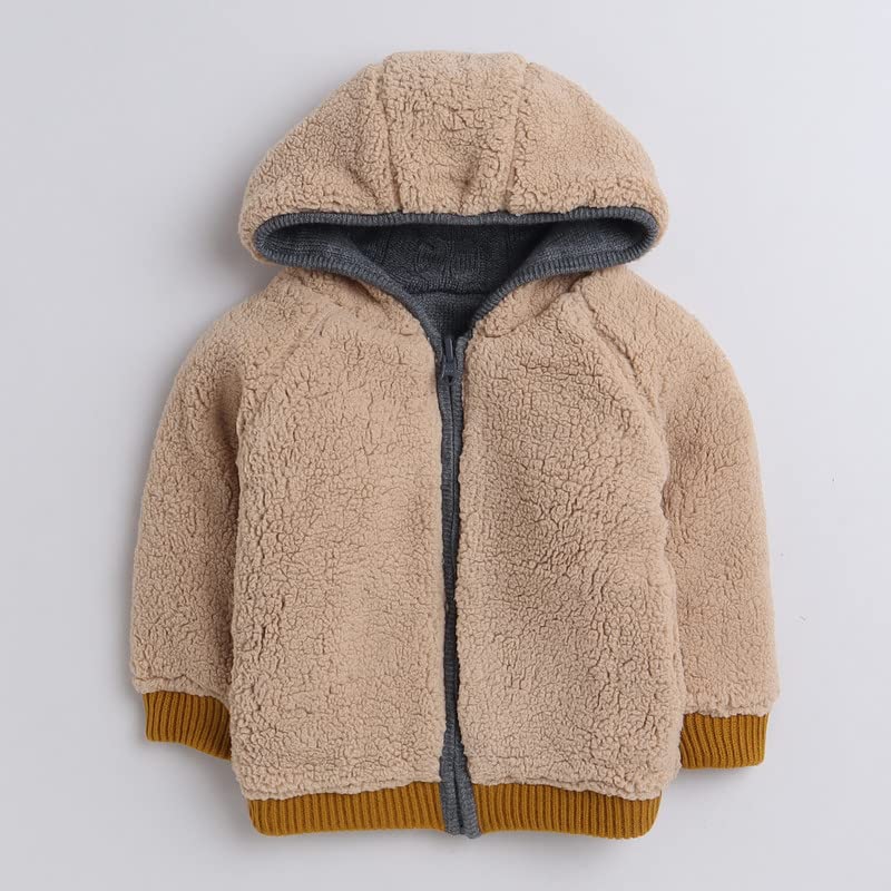 Kids Woolen Warm Hoody with Inner Fleece for Boys