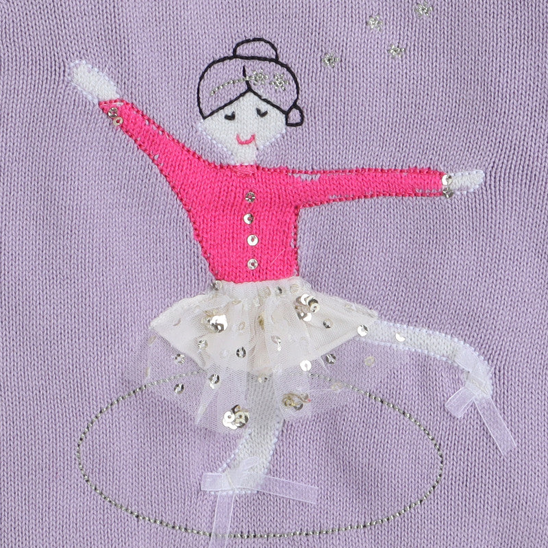 Cute Baby Girl Ballerina Sweater | Soft Winter Wear for Kids