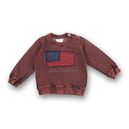 Baby Boys Full Sleeve Self Design Sweatshirt