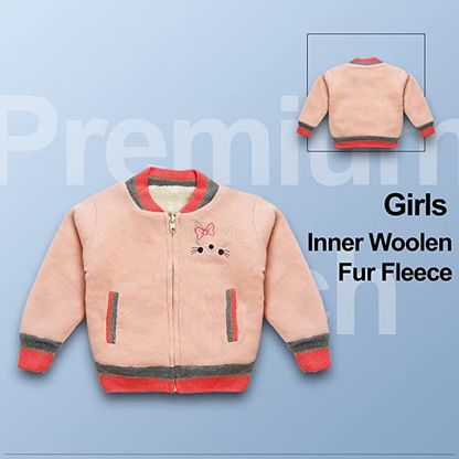 Baby Girls Embroidered Round Neck  Sweater