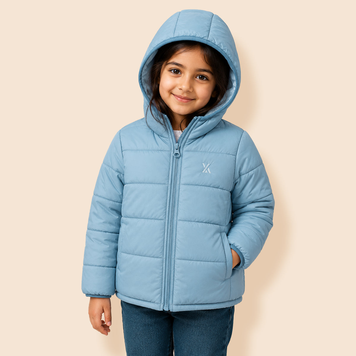 Hooded Puffer Jacket | Warm Quilted Winter Jacket for Kids