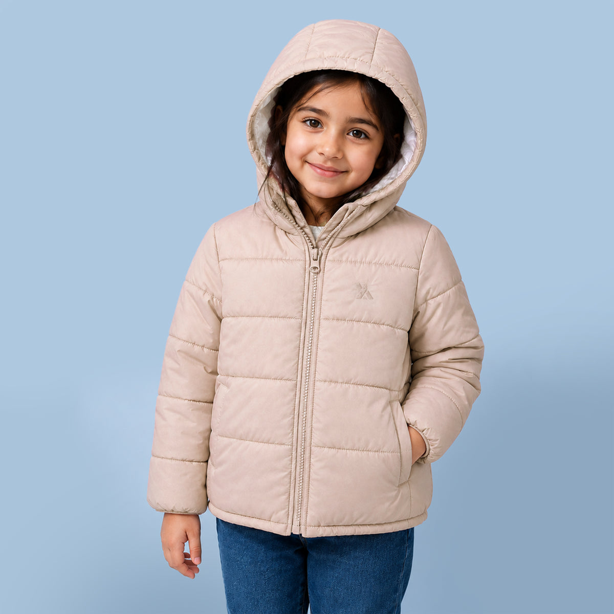 Hooded Puffer Jacket | Warm Quilted Winter Jacket for Kids