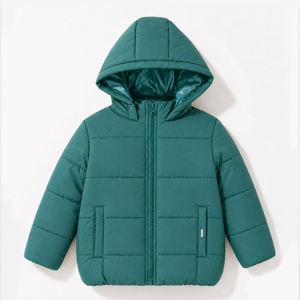 Kids Hooded Puffer Jacket | Warm Quilted Winter Jacket with Zip Closure for Boys & Girls
