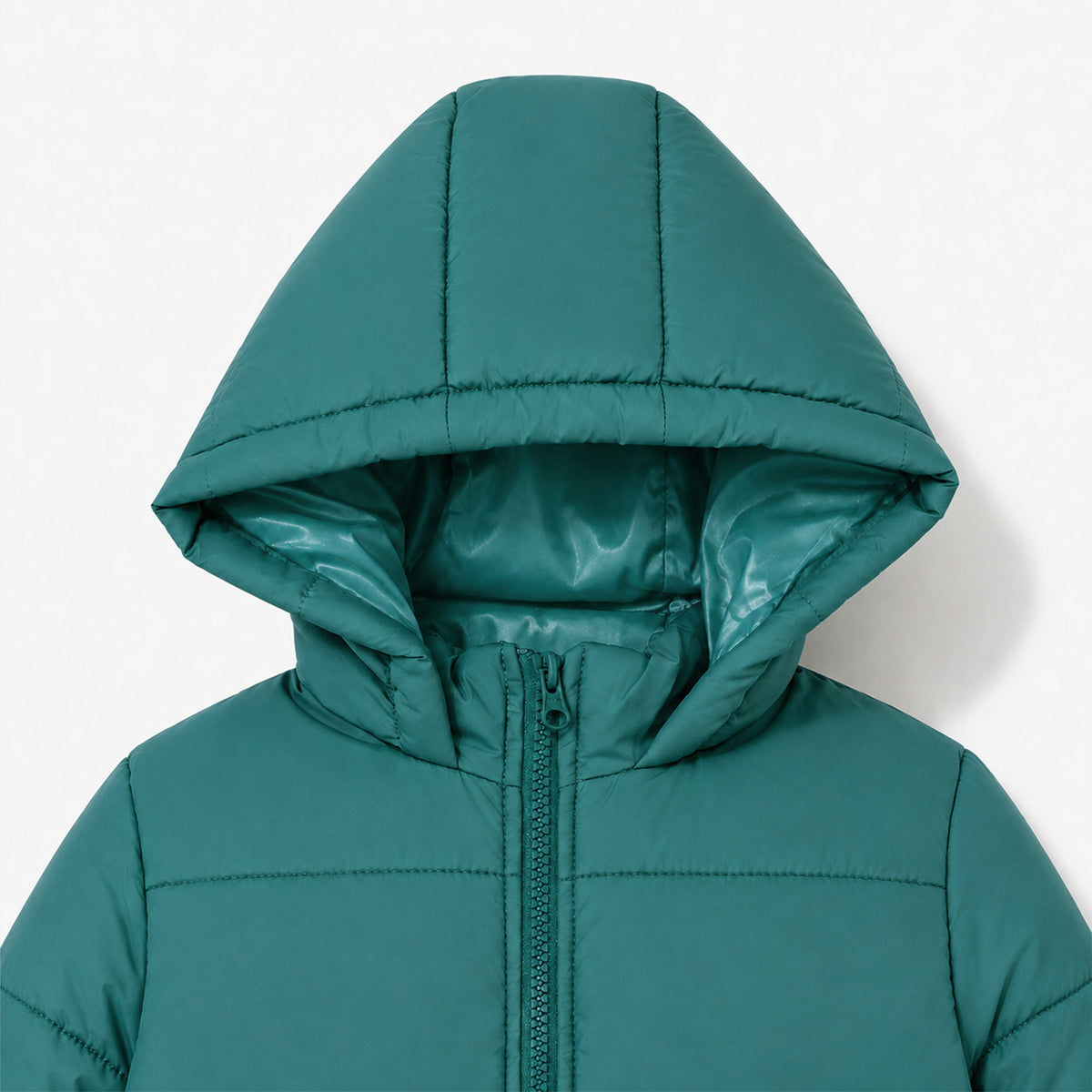 Kids Hooded Puffer Jacket | Warm Quilted Winter Jacket with Zip Closure for Boys & Girls