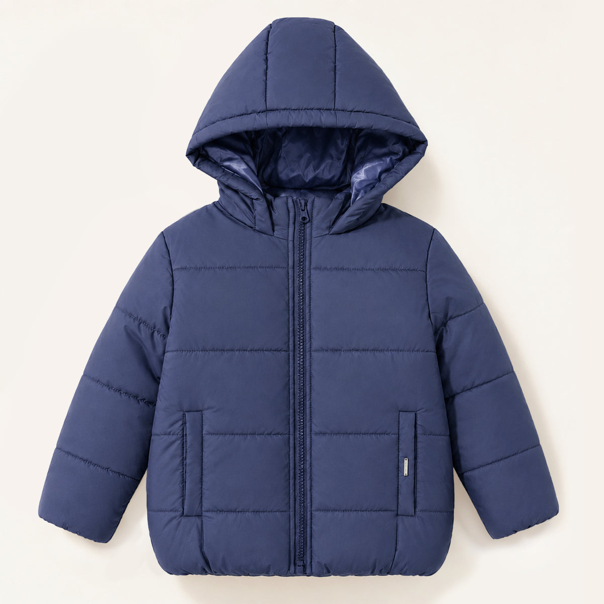 Kids Hooded Puffer Jacket | Warm Quilted Winter Jacket with Zip Closure for Boys & Girls