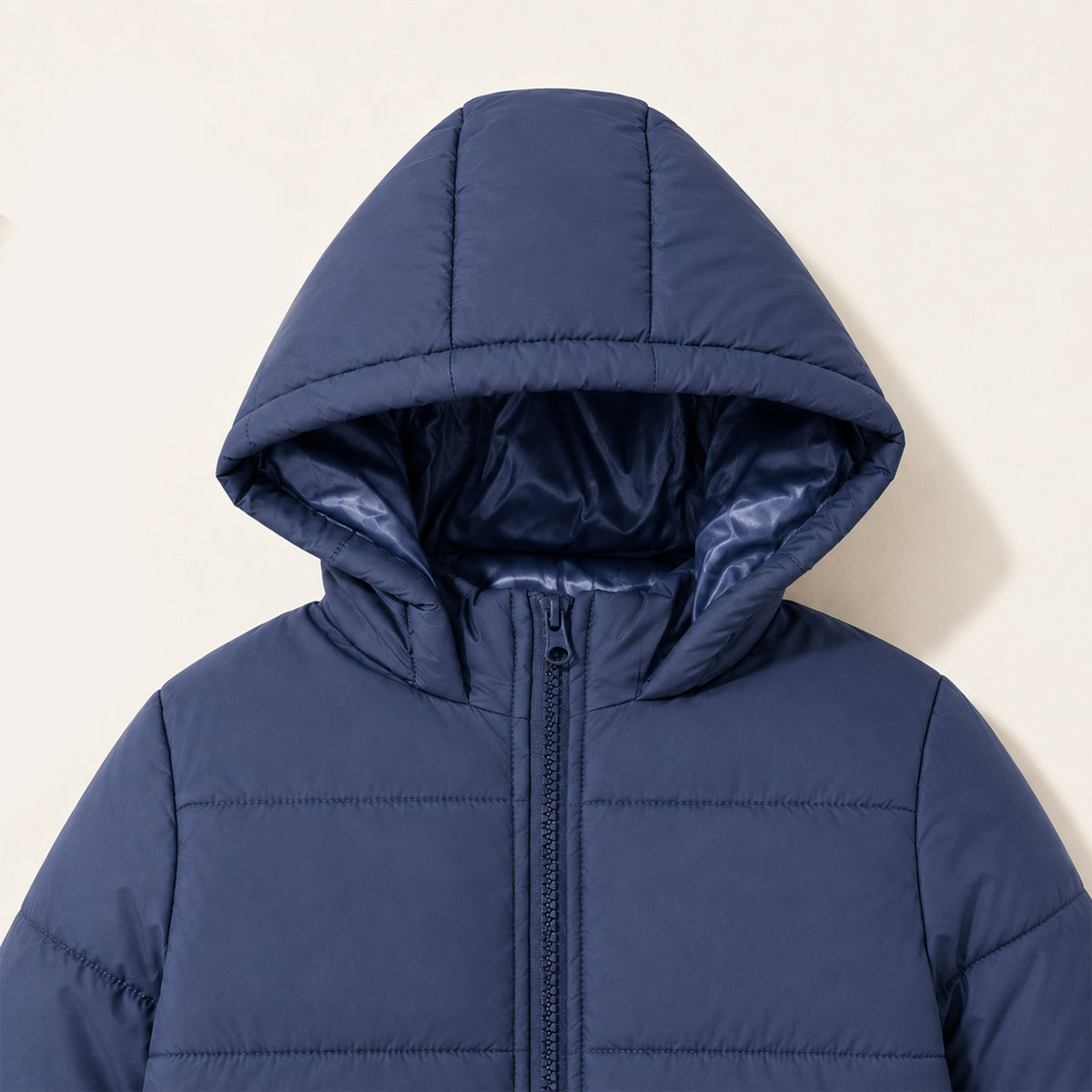 Kids Hooded Puffer Jacket | Warm Quilted Winter Jacket with Zip Closure for Boys & Girls