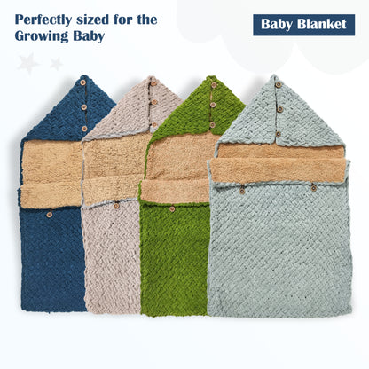 Yellow Apple Knitted Baby Blanket – Soft & Reversible Wrap for Newborns | Premium Comfort & Warmth