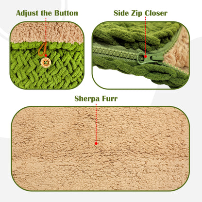 Yellow Apple Knitted Baby Blanket – Soft & Reversible Wrap for Newborns | Premium Comfort & Warmth