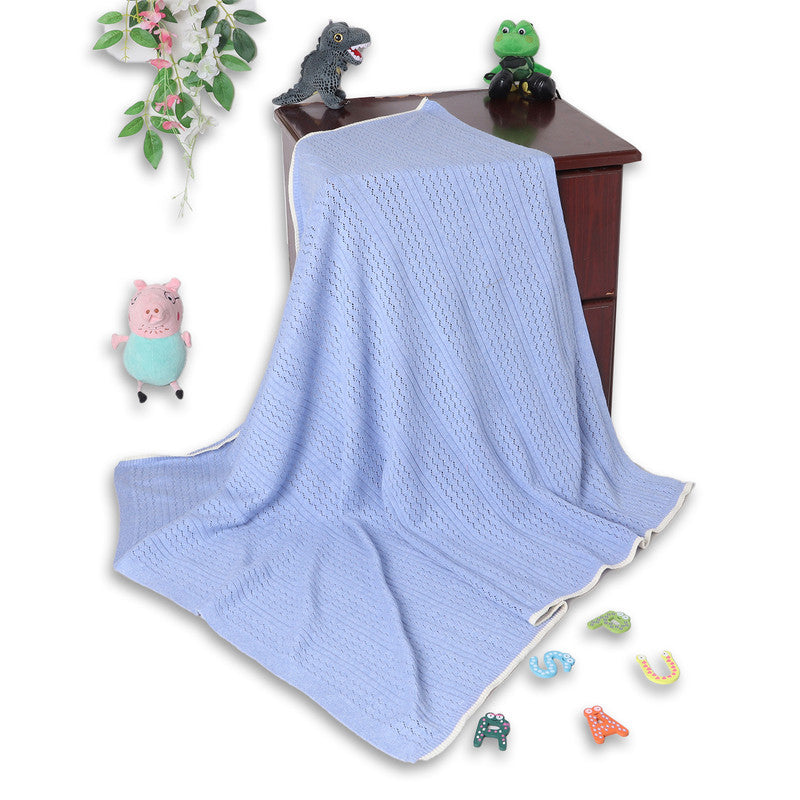 Soft Knitted Baby Blanket | Lightweight Breathable Blanket for Newborns