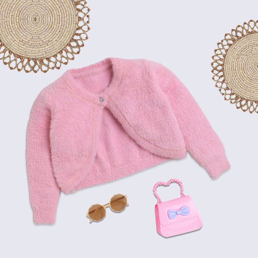Beautiful Embroidered Woolen Warm Sweater Full Sleeve for Girls