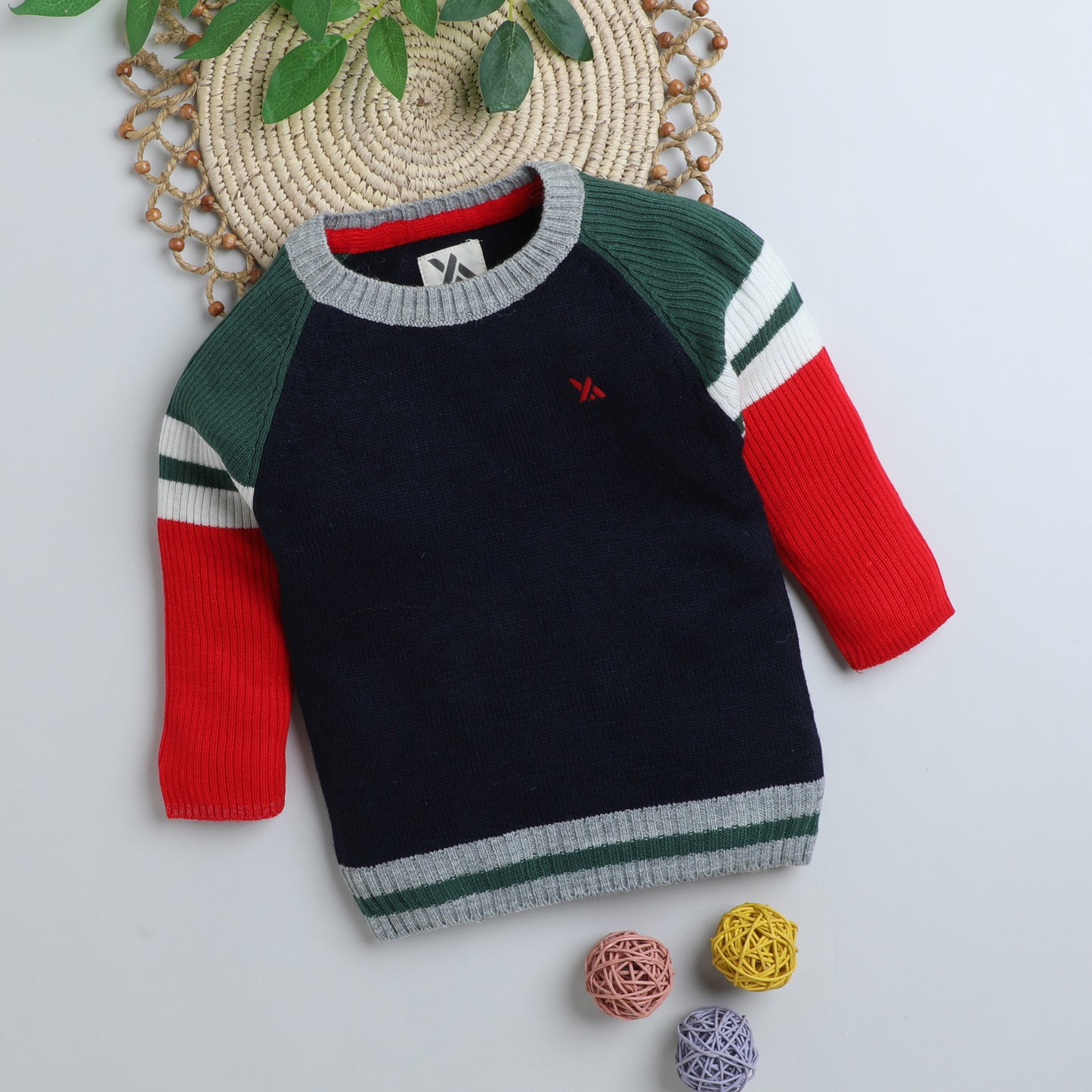 Boys full sleeve multicolor sweater