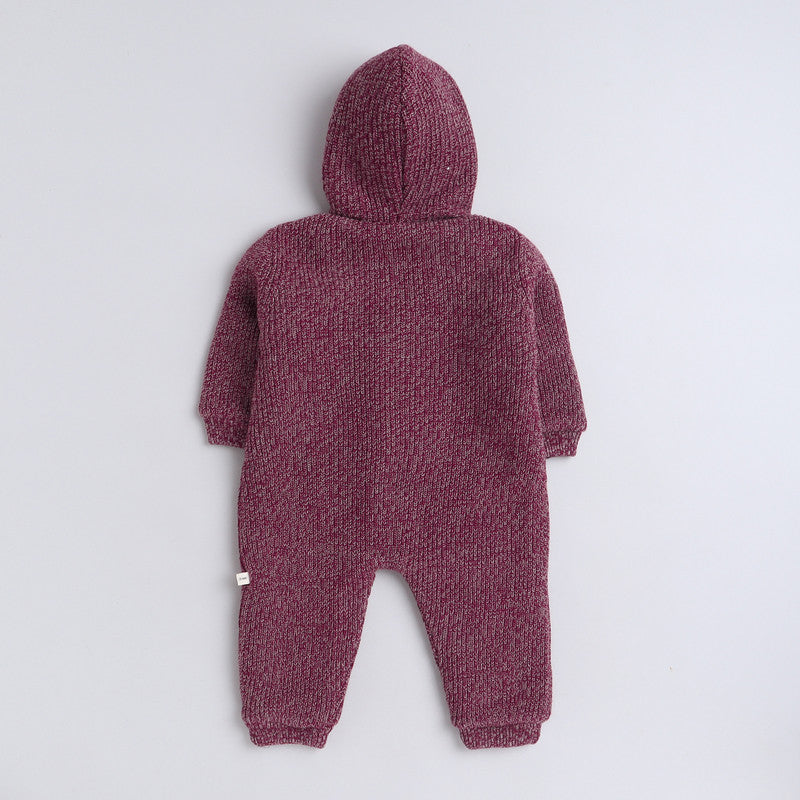 Babies Woolen Romper With Inner Fleece