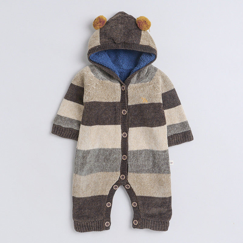 Babies Woolen Romper  With Inner Fleece