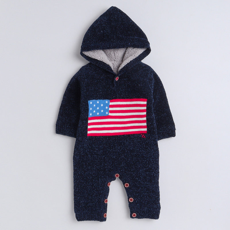 Babies Woolen Romper  With Inner Fleece