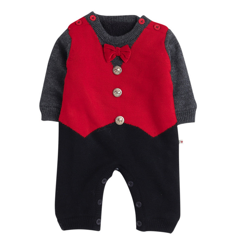 Babies Woolen Romper  With Inner Fleece