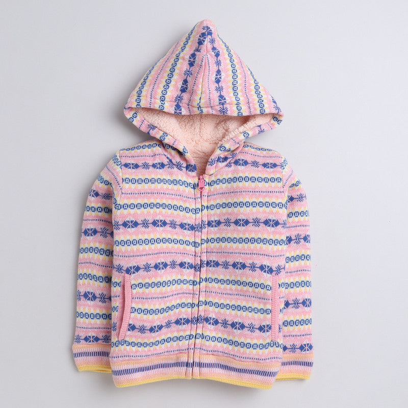 Beautiful Embroidered Woolen Warm Sweater Full Sleeve for Grils