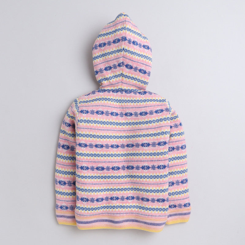 Beautiful Embroidered Woolen Warm Sweater Full Sleeve for Grils