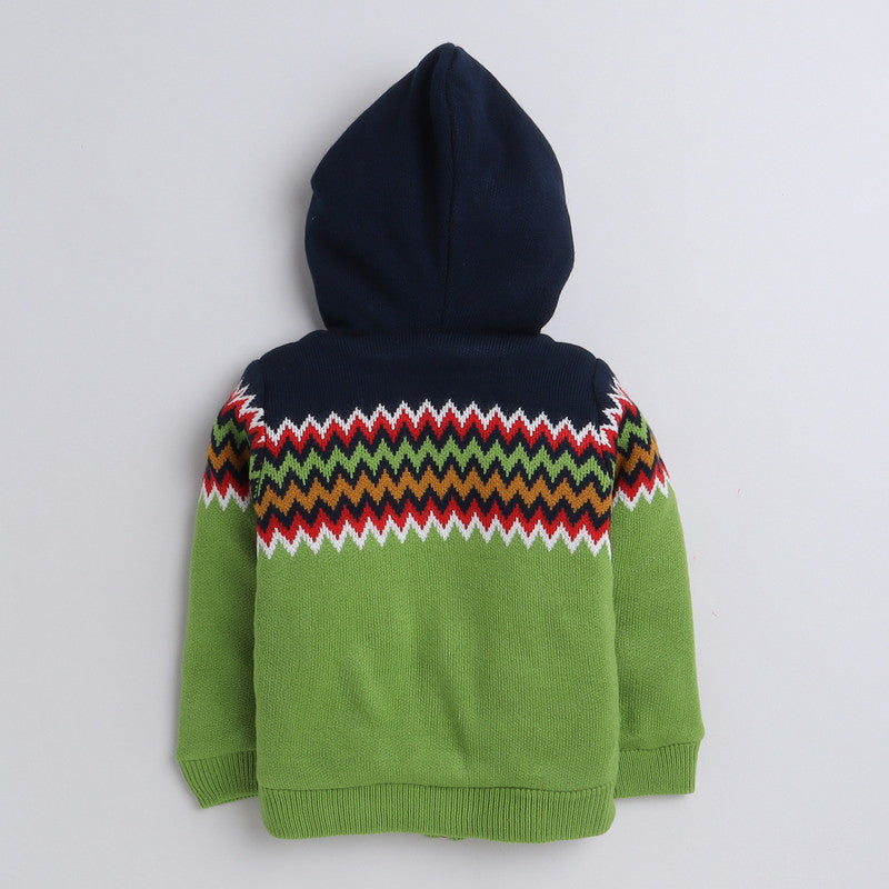 Kids Woolen Warm Hoody with Inner Fleece for Boys