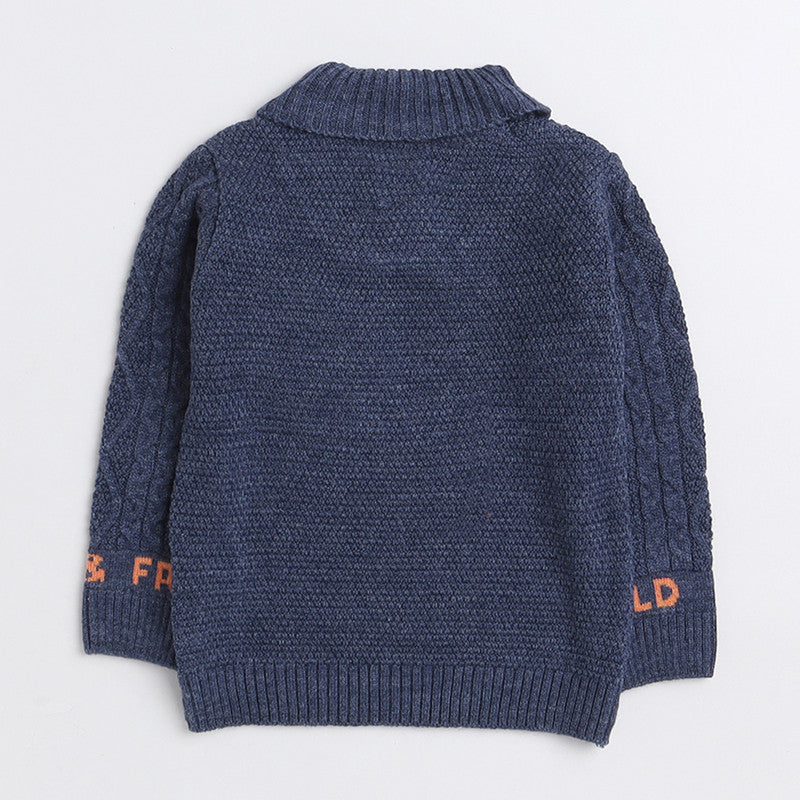 Cozy Woolen Warm Sweater Full Sleeve with Round Neck for Boys