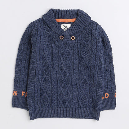 Cozy Woolen Warm Sweater Full Sleeve with Round Neck for Boys