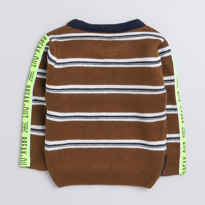 Cozy Woolen Warm Sweater Full Sleeve with Round Neck for Boys