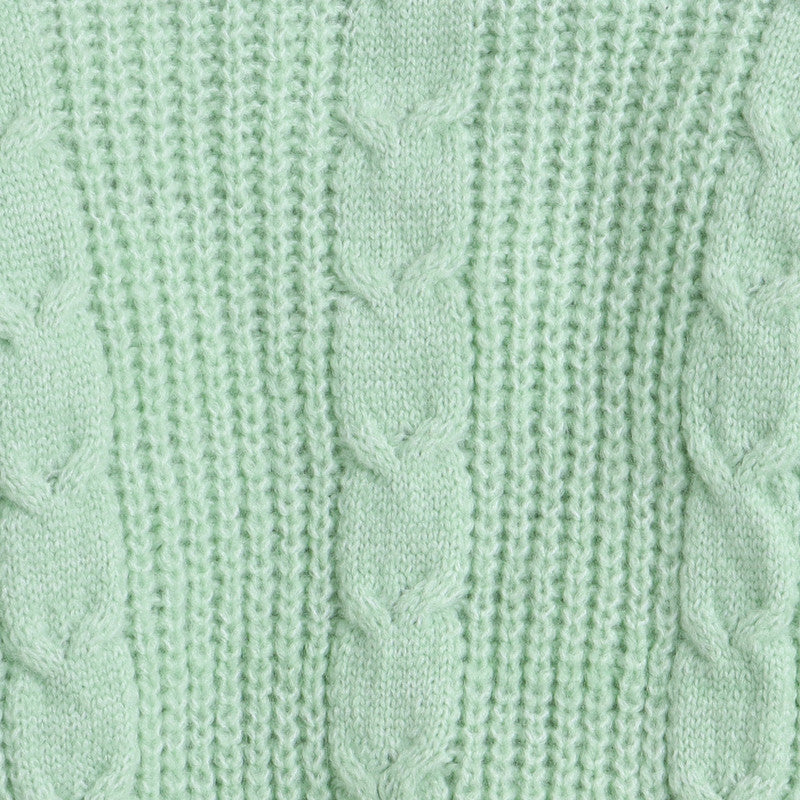Girls Cable Knit Sweater | Soft Warm High Neck Full Sleeve Winter Pullover | Cozy Kids Winter Knitwear