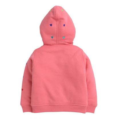 Kids Woolen Warm Hoody with Inner Fleece for Girls