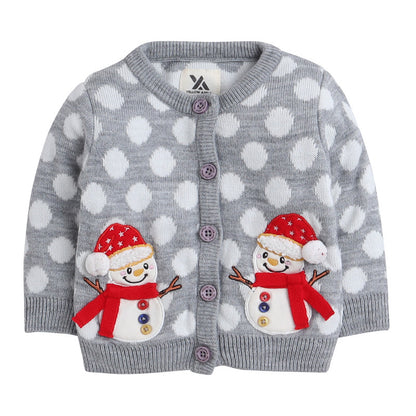 Cute Santa Claus Print Babies Set For Babies