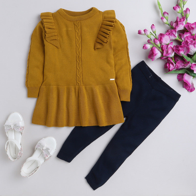 Full Sleeves Girls Casual Clothing Set Winter Warm High Neck T-Shirt & Pant/Sleepwear/PJ Set/Pyjama Set/Nightsuit