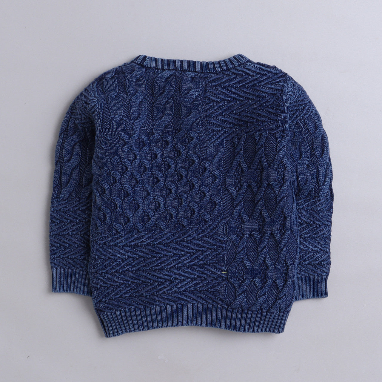 Yellow Apple- Trendy Cable Knit Sweater for Boys | Stylish Winter Pullover | Warm Textured Knitwear