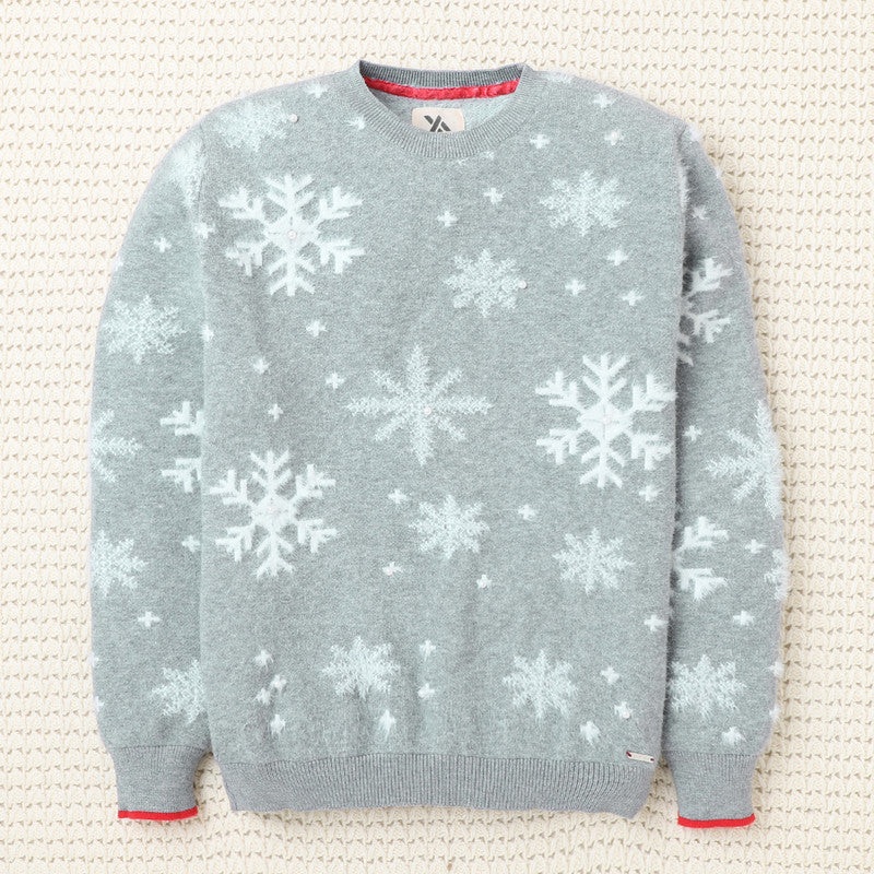 Kids Girls Regular-Fit Round-Neck Sweater