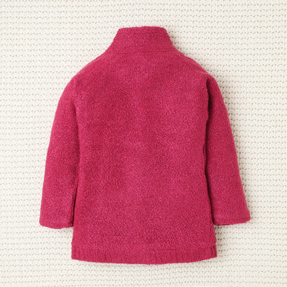 Yellow Apple- Cozy Knit Button-Up Jacket for Girls| Warm & Stylish Outerwear