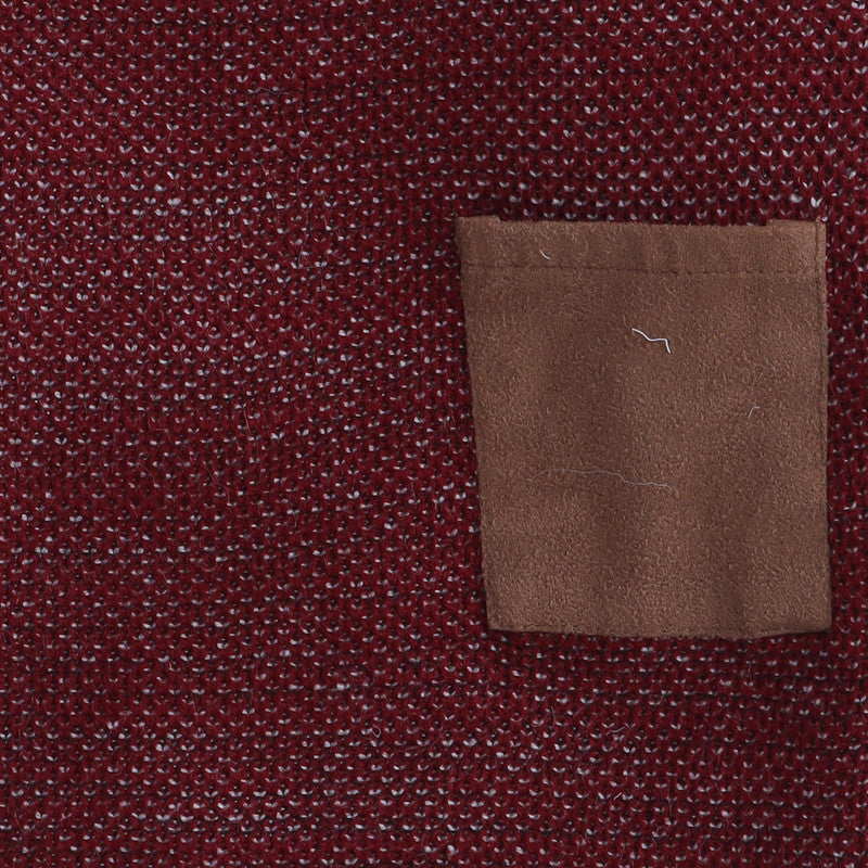 Stylish Kids' Knit Sweater with Chest Pocket and Wooden Buttons